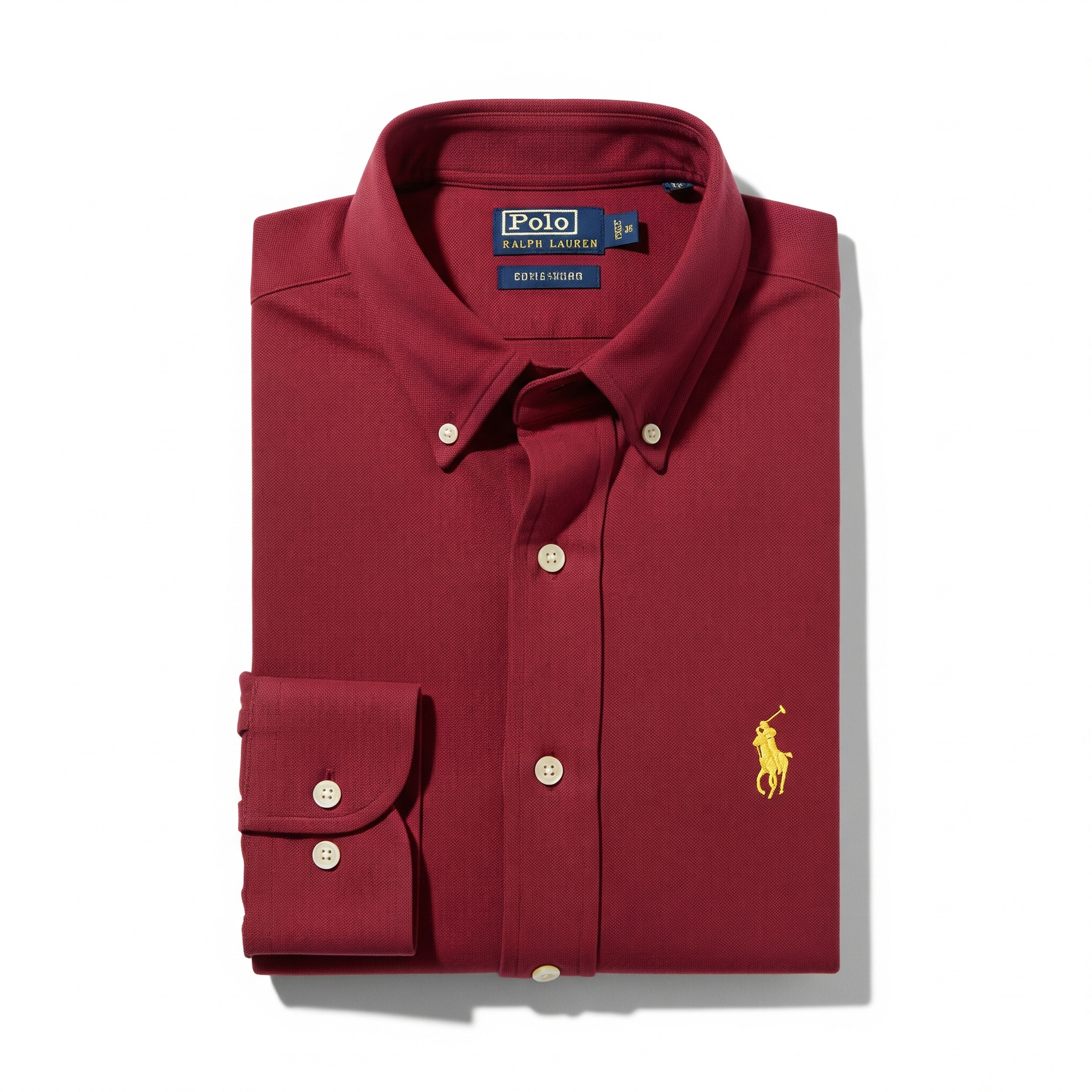 Polo Ralph Lauren Men’s Oxford Regular Fit Full-Sleeve Shirt – Maroon