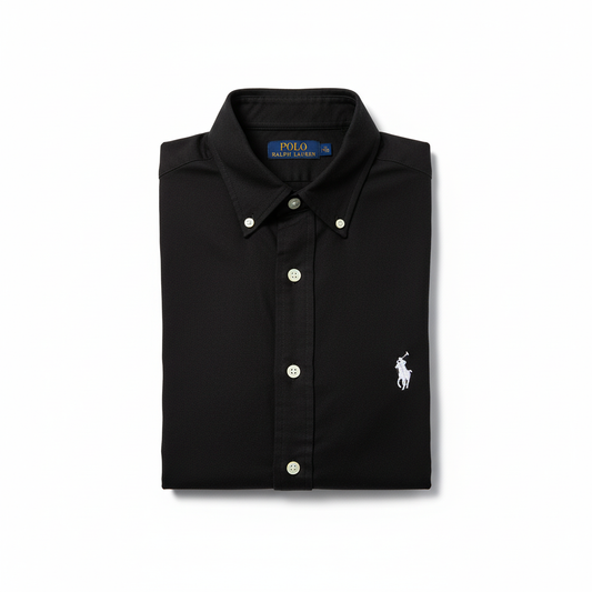 Polo Ralph Lauren Oxford Cotton Shirt – Export Quality (Black)